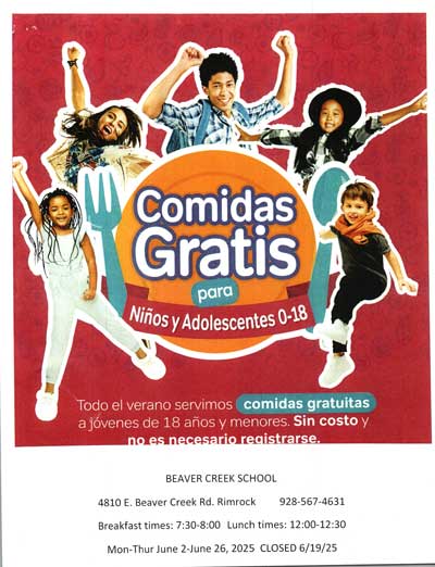 Summer Food Service Program flyer Spanish